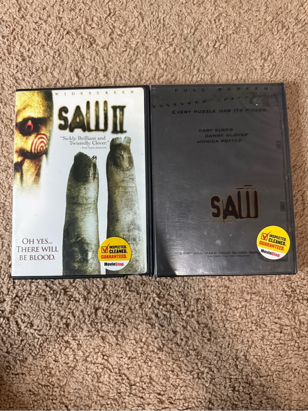 Saw II DVD & Saw III  DVD